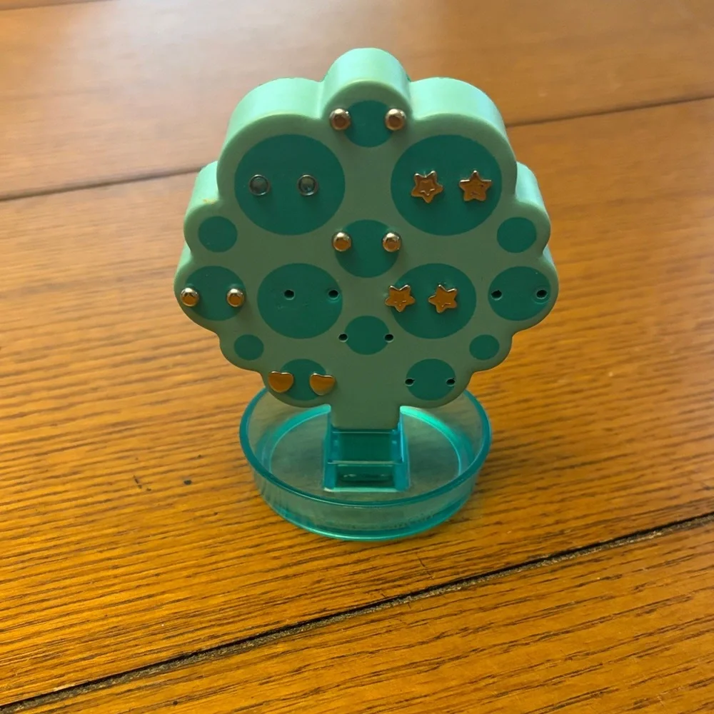 American Girl Teal Tree Earring Display Stand